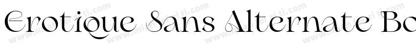 Erotique Sans Alternate Bold字体转换